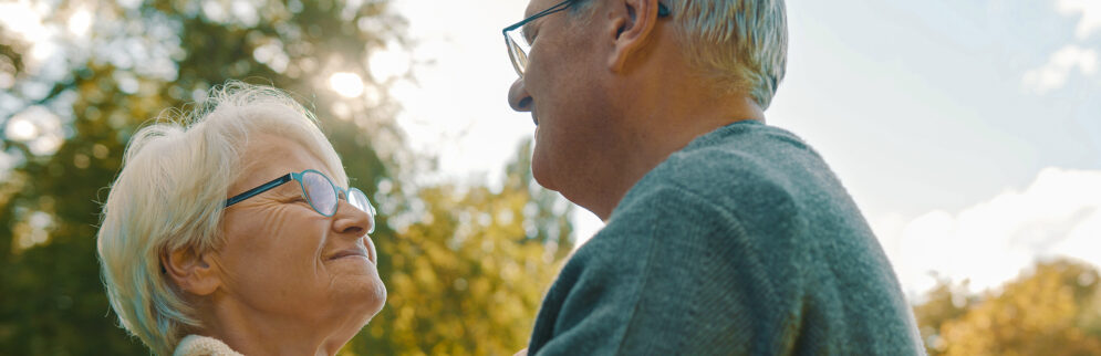 Couple in a park